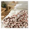Bannr Blanket Queen Size Fluffy Blanket Throw, Knitted Leopard Print Blankets Winter Warm Microfiber Plaid Travel Pillows (Color : Big Brown White, Size : 130x160cm) view 1
