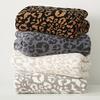 Bannr Blanket Queen Size Fluffy Blanket Throw, Knitted Leopard Print Blankets Winter Warm Microfiber Plaid Travel Pillows (Color : Big Brown White, Size : 130x160cm) view 2