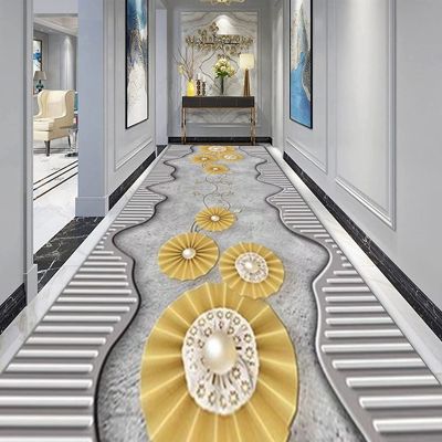 GRAPKS Hallway Runner Carpet, Modern Soft Touch Narrow Runner Rug - for Corridor, Kitchen, Entryway, Stair Floor Non-Slip Mat 60x350cm/80x400cm (Size : 3.3 ft x 11.5 ft)