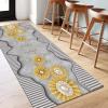 GRAPKS Hallway Runner Carpet, Modern Soft Touch Narrow Runner Rug - for Corridor, Kitchen, Entryway, Stair Floor Non-Slip Mat 60x350cm/80x400cm (Size : 3.3 ft x 11.5 ft) view 4