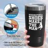Basketball Black Edition Viking Tumbler 20oz - In Basketball Shoes Make - Sport Lovers Play Athlete Challenge Coach Spirit Center Hoop Strategy Hobby view 4