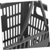 Shopping Basket Storage Basket Portable with Double Handles for Home Supermarket Grey view 3