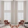100% Blackout Faux Linen Extra Long Curtain 14ft Length,Luxurious Solid Grommet High Woven Elegant Linen Drape for 2 Story House,High Living Room,High Ceiling(Ivory,1 Panel,52 x 168 Inch) view 1