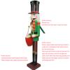 CDL 4feet high Christmas Nutcracker Drummer Wooden Large Nutcracker Figurine Drummer Soldier Christmas Decorations for Front Door Porch Fireplace Commercial Decorations for Hotel Lobby YK37 view 4