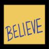 Ted Lasso Inspired Themed Believe Sign - Black Framed (From The Hit TV Series) view 1