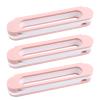 3 in 1 Folding Slipper Holder, Bathroom Shoe Shelf, Plastic Shoe Hanging, Hanging Door Slippers Organizer Rack, Towel Stand, 3 Pieces (Color : Pink) view 1