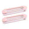 3 in 1 Folding Slipper Holder, Bathroom Shoe Shelf, Shoe Hanging, Wall Mounted Door Slippers Organizer Rack, for Kitchen and Living Room (Color : Pink) view 1
