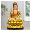 KIZQYN Guan Yin Statue Decorative Statue Guan Yin Seated Lotus Sculpture Resin Guanyin Buddha Statue Chinese Home Worship Statue Feng Shui Gift Lucky Buddha Statue (Size : 19Inch) view 1