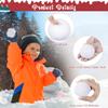 Elcoho 100 Pieces 2 Inch Fake Snow Fight Ball Artificial Snow Toss Ball Fake Winter Snow Fight Ball Fluffy Fun Stress Toys for Xmas Party Supplies Winter Snowball Fight Games Indoors view 3