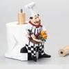Paper Towel Holders Vertical Napkin Holder,chef Decorative Resin Crafts Paper Towel Holder,cafe Restaurant Cake Store Dessert Store,paper Rack Shelf (Size : 13x27 cm) view 2