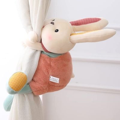ALHJ Cute Curtain Button Cartoon Doll Curtain with a Pair of Binding Rope Children's Room (Color : B)