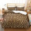 Animal Leopard Duvet Cover Cheetah Print Bedding Set Soft Quilt Cover White and Black Twin Comforter Cover with 1 Pillowcase (no Comforter) view 3