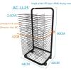 Art Drying Rack, Flexible Shelves, Sturdy Metal Art Rack, Power Coated Design, Mobile Art Drying Rack for Classrooms, Art Studio and Home Use (Size : 25-Layer) view 2