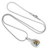 SHEIL Murano Glass Water Drop Cremation Urn Pendant Women Charm,Stainless Steel Ashes Memorial Keepsake Jewelry view 3