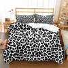 Animal Leopard Duvet Cover Cheetah Print Bedding Set Soft Quilt Cover White and Black Twin Comforter Cover with 1 Pillowcase (no Comforter) view 1