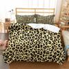 Animal Leopard Duvet Cover Cheetah Print Bedding Set Soft Quilt Cover White and Black Twin Comforter Cover with 1 Pillowcase (no Comforter) view 4