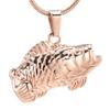 SHEIL Fish Cremation Jewelry Stainless Steel Memorial Ashes Necklace Holder Keepsake Funeral Urn Pendant for Pet Casket view 1
