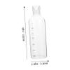 Hemoton Large Capacity Water Cup Time Marker Plastic Juice Bottle Cap 24 Hour Markings view 2