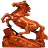 CFLNYC Home Decor Home Office Dcor Collectible Figurines Sculptures Ornament, Woodcarving Success Horse to Mahogany Crafts view 1