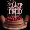 AROKIPPRY Out Single Digits I'm 10 Cake Topper, Glitter Double Digits 10 Cake Decorations, Boys Girls Happy 10th Birthday Decorations Supplies (Rose Gold) view 4