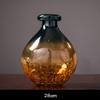 CFLNYC Home Decor Glass Vase Ice Cracked Thick Glass Vases, Modern American Living Room Dining Table Hydroponic Flower Ornament Home Office Decor Desktop Vases Plant Holder view 4