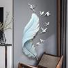 CFLNYC Home Decor Home Wall Decoration, Resin Feather Hanging Wall Art Decor with 7 Flying Birds for Living Room Office Bar Entryway Nordic Living Room Sofa Background view 1