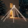 GOLINPEILO Christmas Tree Lights Indoor Outdoor,Christmas Decorations Outdoor LED Lights,Waterfall Christmas String Lights for Christmas,Halloween, Year Gifts, 576 LEDs Cold White 11.8' view 1
