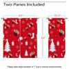ONINUO Christmas Blackout Curtains for Living Room Decor, Pine Xmas Tree Snowflake Cute Red Winter Grommet Thermal Insulated Drapes Darkening Window Curtain for Bedroom Living Room, 63 x 63 Inch view 3
