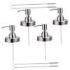 1 Set Bottle Dispenser Pump Spice Bottle Pump Soap Dispenser Replacement for Lotion Replacement Cleaning Brush Soap s Stainless Steel s view 1