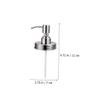 1 Set Bottle Dispenser Pump Spice Bottle Pump Soap Dispenser Replacement for Lotion Replacement Cleaning Brush Soap s Stainless Steel s view 2