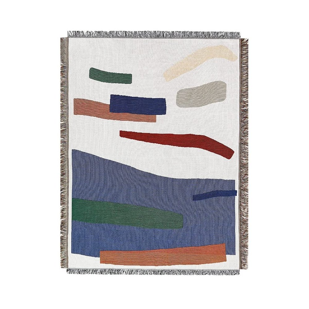 Bannr Blanket Queen Size Color Geometric Pattern Sofa Blanket with Fringe Hanging Tapestry Travel Pillows (Size : 150x210cm)