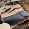 Bannr Blanket Queen Size Color Geometric Pattern Sofa Blanket with Fringe Hanging Tapestry Travel Pillows (Size : 150x210cm) view 3