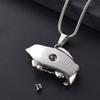 SHEIL Fish Cremation Jewelry Stainless Steel Memorial Ashes Necklace Holder Keepsake Funeral Urn Pendant for Pet Casket view 2