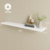BAMEOS Floating Shelves,40 in W x 8in D Wall Mounted Wooden Shelves with Invisible Brackets Set of 2, Hanging Wall Shelves Decoration for Bedroom, Bathroom, Living Room and Kitchen view 3