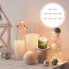10pcs Candle Fixing Holder Stand DIY Pillar Candle Plate Metal Holders Fixator Tealight Stand Ornament for LED Wax Wedding Party Cake Home Shop view 3