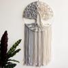 GUKALYLY Tree of Life Macrame Wall Hanging,Chic Handmade Woven Boho Home Dcor,Eclectic Wall Decor for Bedroom Nursery Apartment Dorm Decoration,Gift for Teen Girl Mom(13" W X 31.5" L) (Grey&White) view 1