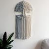 GUKALYLY Tree of Life Macrame Wall Hanging,Chic Handmade Woven Boho Home Dcor,Eclectic Wall Decor for Bedroom Nursery Apartment Dorm Decoration,Gift for Teen Girl Mom(13" W X 31.5" L) (Grey&White) view 4