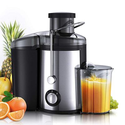 800W Juicer Machine, Stainless Steel Big Mouth Automatic Electric Juicer Extractor No Pomace Fiber Residue Easy to Disassemble and Clean, Citrus Juicer for Fruits and Vegetables