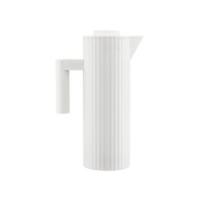 Alessi Plisse Thermo Insulated Vacuum Jug White 1L