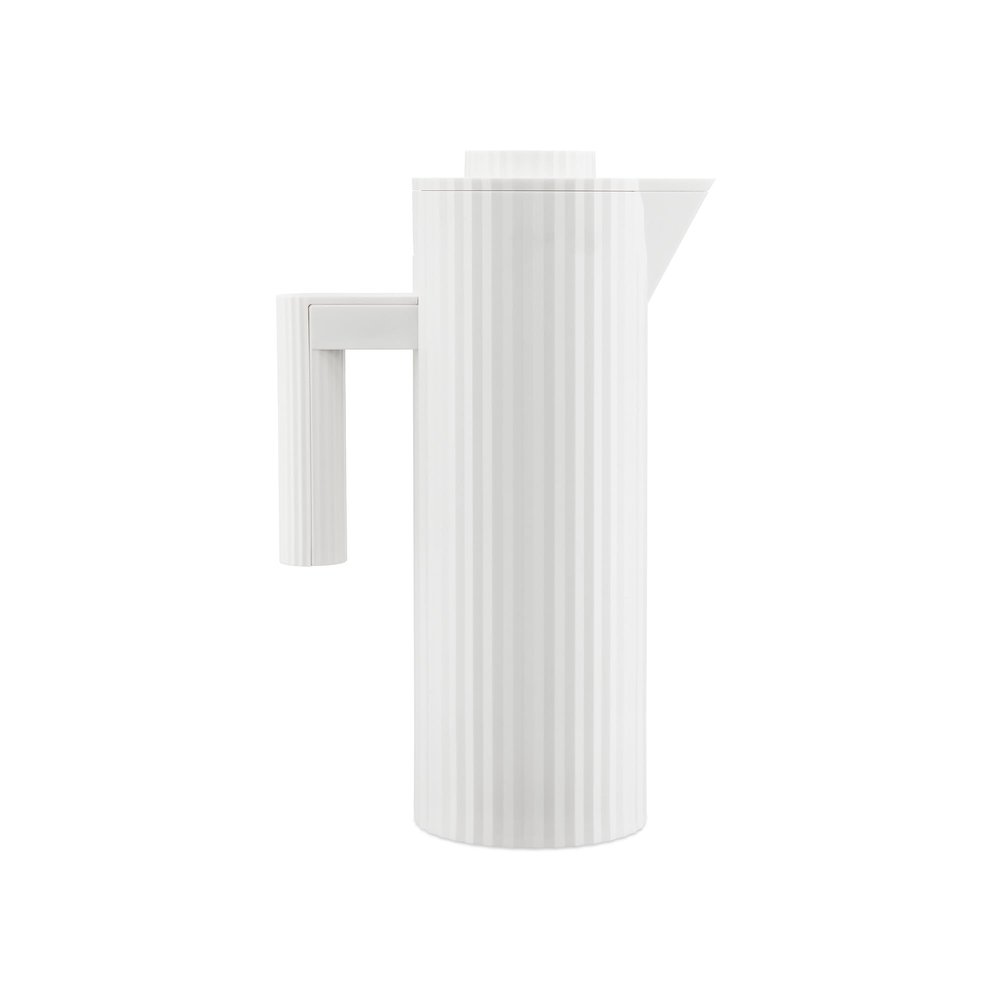 Alessi Plisse Thermo Insulated Vacuum Jug White 1L
