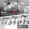 3PCS Mug Hooks Under Cabinet,Coffee Cups Holder with 12 Mug Hooks,Metal Mugs Hooks Under Shelf for Mugs,Coffee Cups and Kitchen Utensils (Black) view 3
