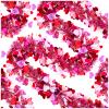 6 PCS Valentine's Day Tinsel Garland, 39.4 ft Heart Metallic Fringe Garlands Valentine's Day Hanging Garland Decorations for for Valentines Party Wedding New Years Home Indoor Outdoor (Red Pink White) view 1