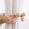 Magnetic Curtain Tieback Holder Hook Buckle Clip Curtain Tieback Polyester Decorative Home Accessorie,Gold Style,4pcs view 4