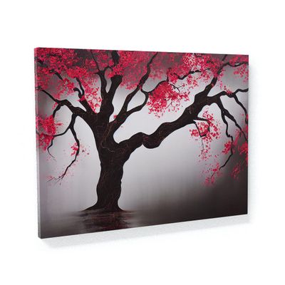 Sense Canvas Blooming Tree 6 Canvas Art - Home Decor Wall Art Print Poster Painting Large 40x30 / 1.5"