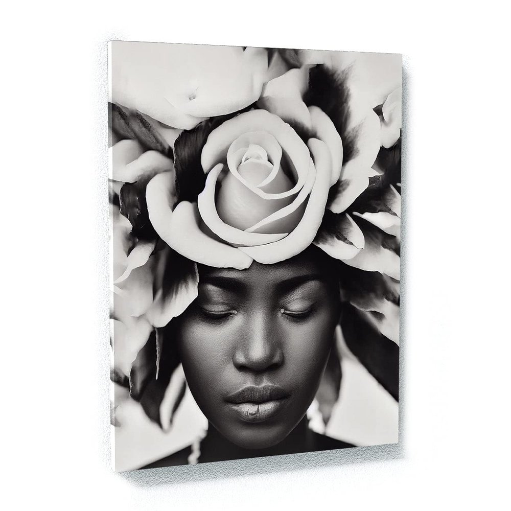 Sense Canvas African Woman 11 Canvas Art - Home Decor Wall Art Print Poster Painting Large 30x40 / 1.5"