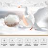 MSUDGH Bedding Winter Thicken Duvet, Goose Down Quilt Breathable and Warm Feather Comforter, Fluffy and Soft (Dark Green,180 * 220cm 5KG) view 3