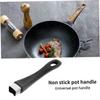 Pot Handle Bakelite Pan Grip with Stainless Steel Insert Replacement Handle for Cookware Pan Replacement Handle Anti Scalding Long Grip view 4