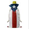 10 Pcs Premium Wine Bottle Gift Bags with Drawstring Flag of Puerto Rico Reusable Wine Gift Bag for Christmas, Wedding, Birthday,Holiday Party, Housewarming, Home Storage view 2