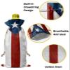 10 Pcs Premium Wine Bottle Gift Bags with Drawstring Flag of Puerto Rico Reusable Wine Gift Bag for Christmas, Wedding, Birthday,Holiday Party, Housewarming, Home Storage view 4