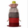 10 Pcs Premium Wine Bottle Gift Bags with Drawstring Red Brown Wooden Planks Farm House Pattern Reusable Wine Gift Bag for Christmas, Wedding, Birthday,Holiday Party, Housewarming, Home Storage view 2